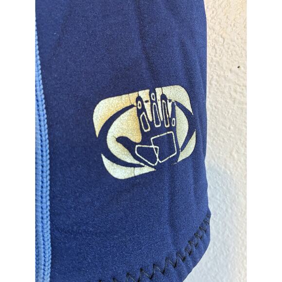 Body Glove Wetsuit Mens Large Shorty Spring Crush 2/1 Black Blue 80s Surf Beach - Picture 7 of 15